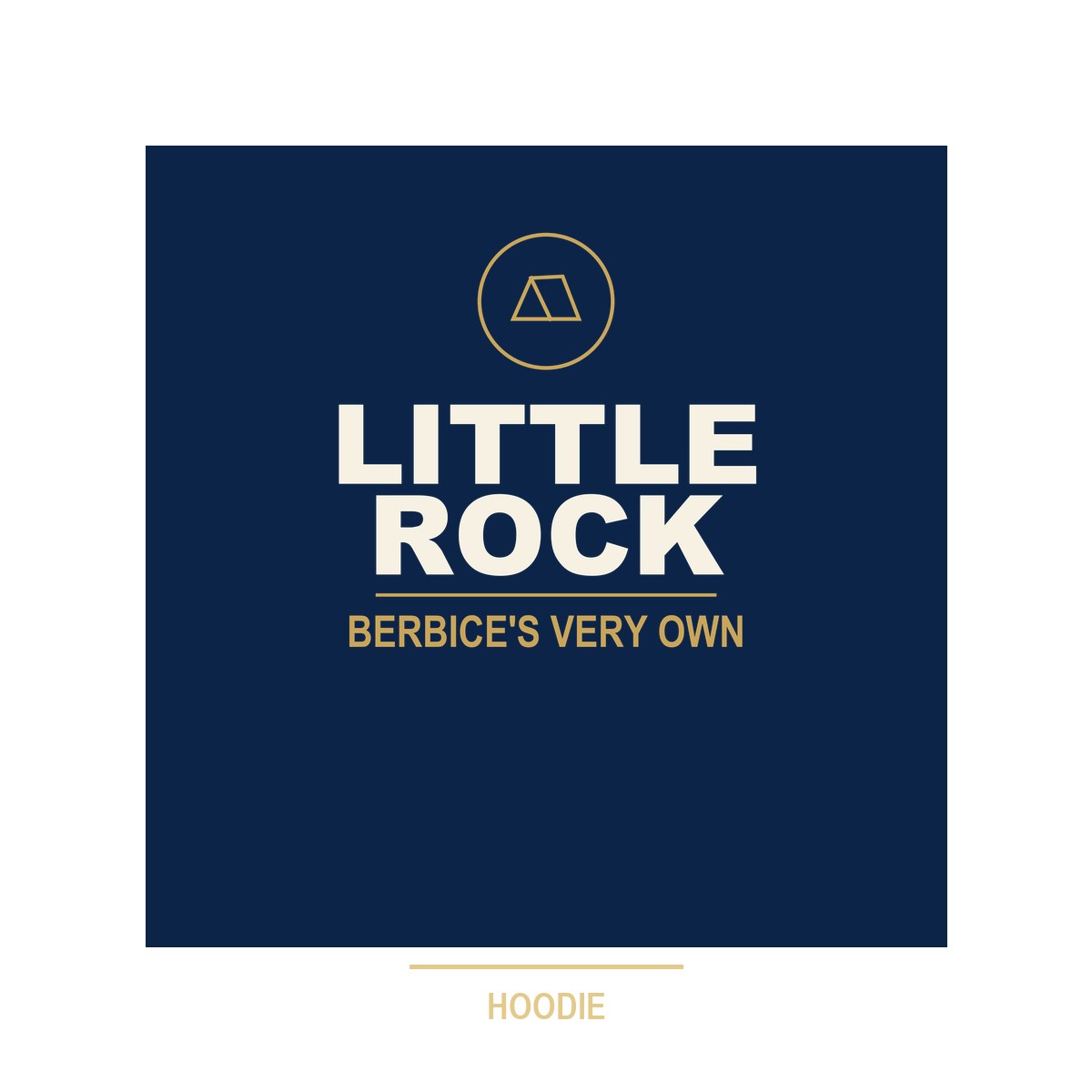 Little Rock Hoodie — Royal Blue, Personalised